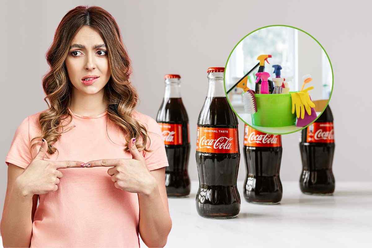 Coca Cola disposta sul tavolo