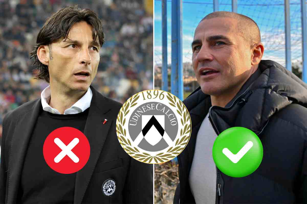 Cioffi esonerato dall'Udinese, c'è Fabio Cannavaro al suo posto