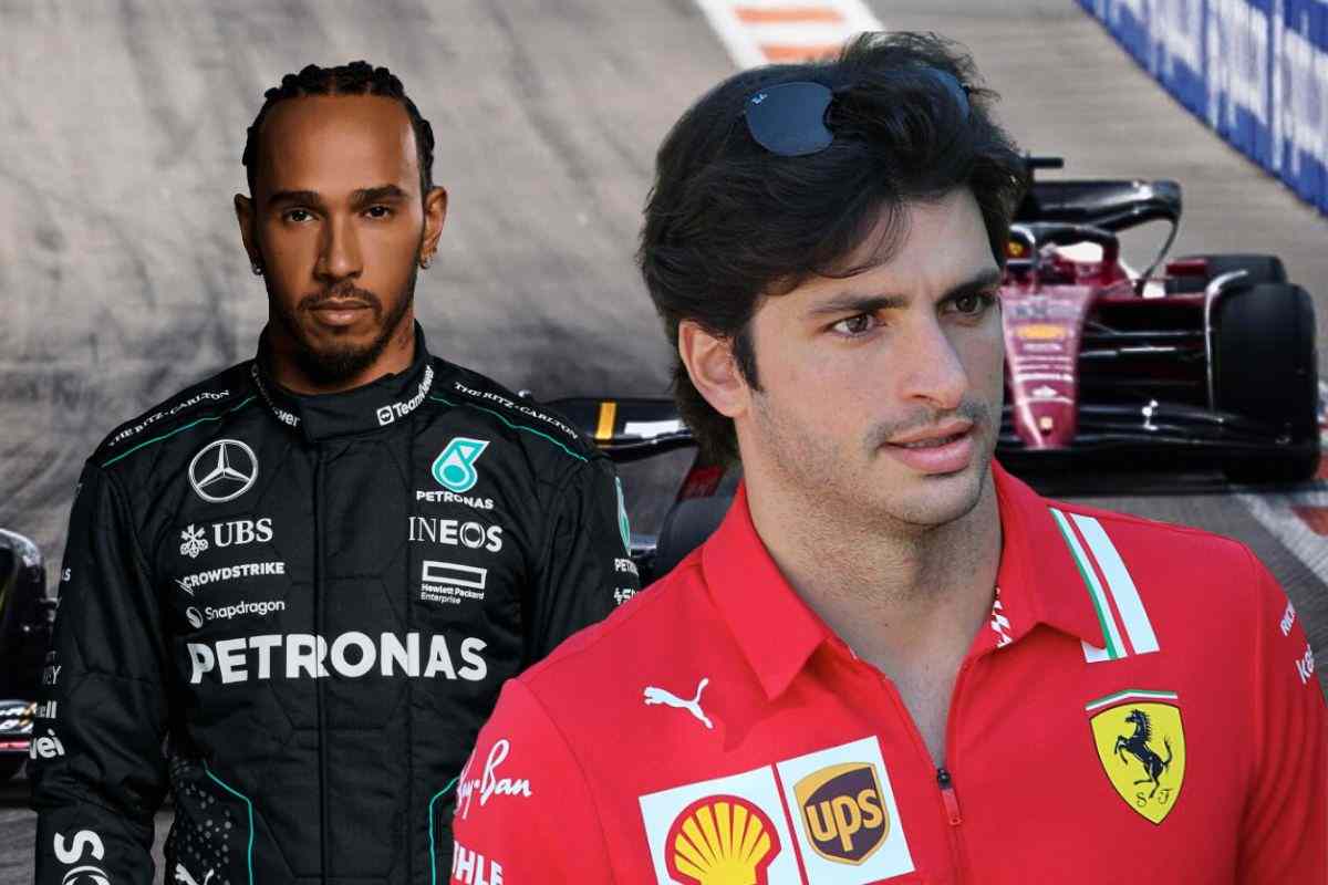 I piloti Hamilton e Sainz