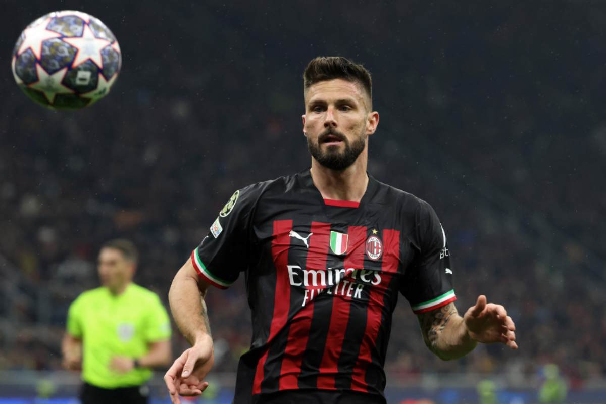 Oliver Giroud giocatore del Milan