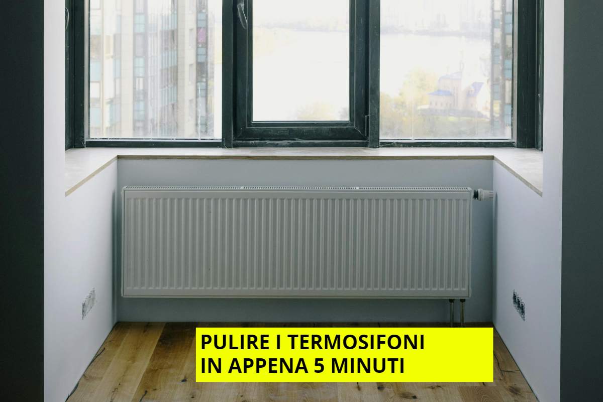 Pulire termosifoni in 5 minuti