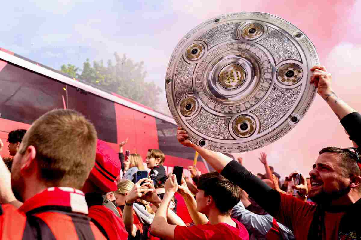 Bayer Leverkusen in festa per il primo scudetto in assoluto della sua storia