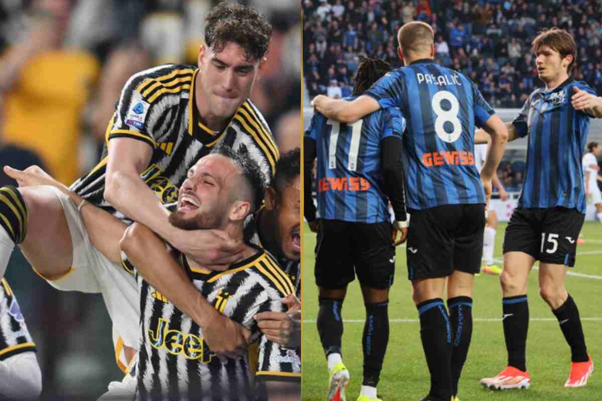 Giocatori di Juve e Atalanta